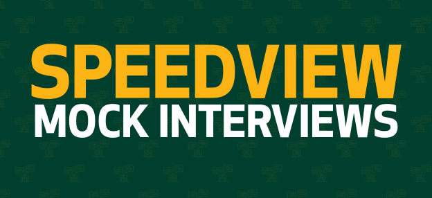 Text on image says "Speedview Mock Interviews"