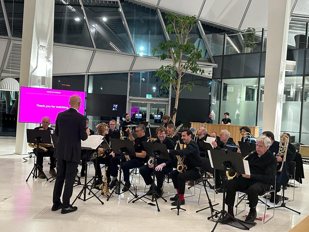 Brass band at the award ceremony