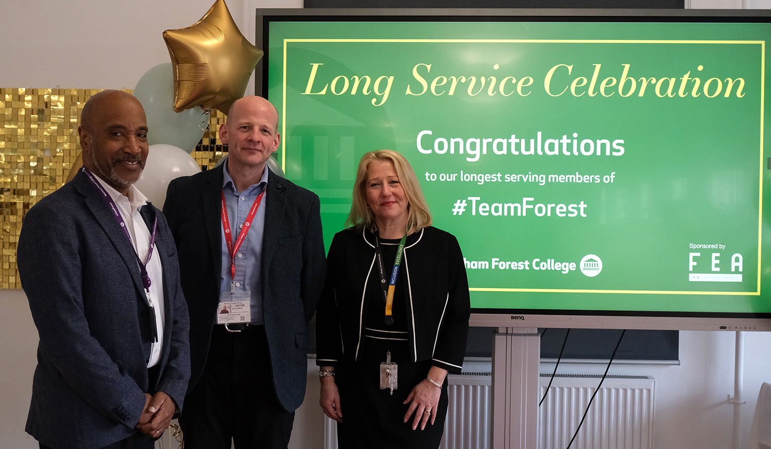 Paul Butler, Chair of Corporation; Matt Atkinson, Managing Director of FE Associates; Janet Gardner, Principal and CEO