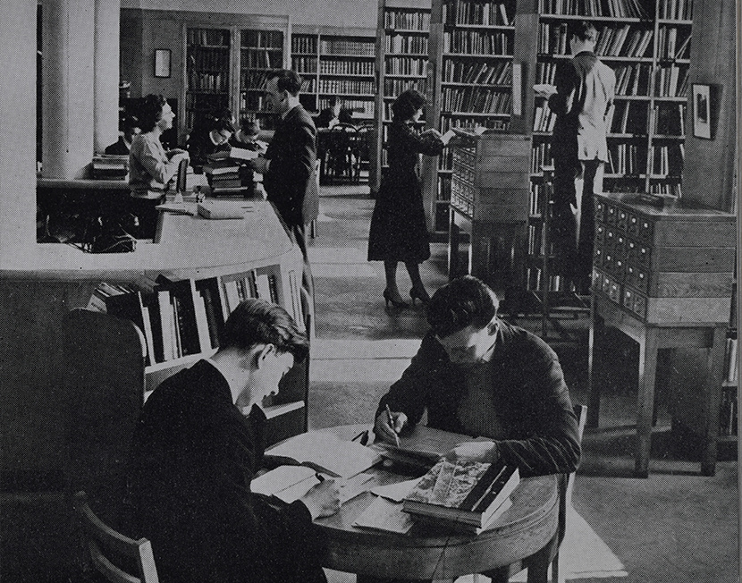 the college library 1958